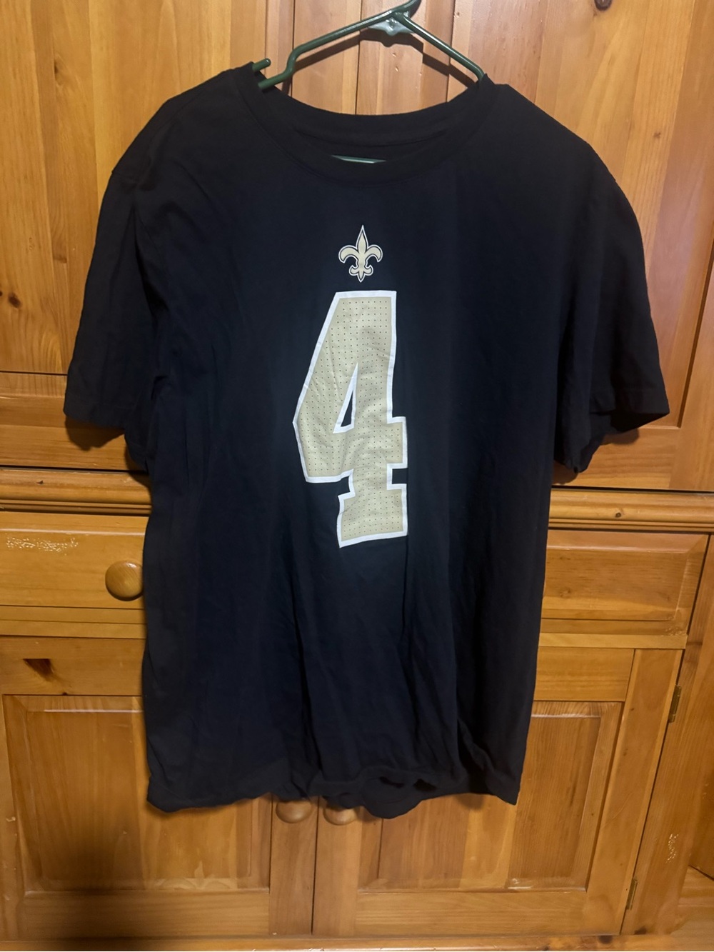 Men's Black Derek Carr Saints Football Tee